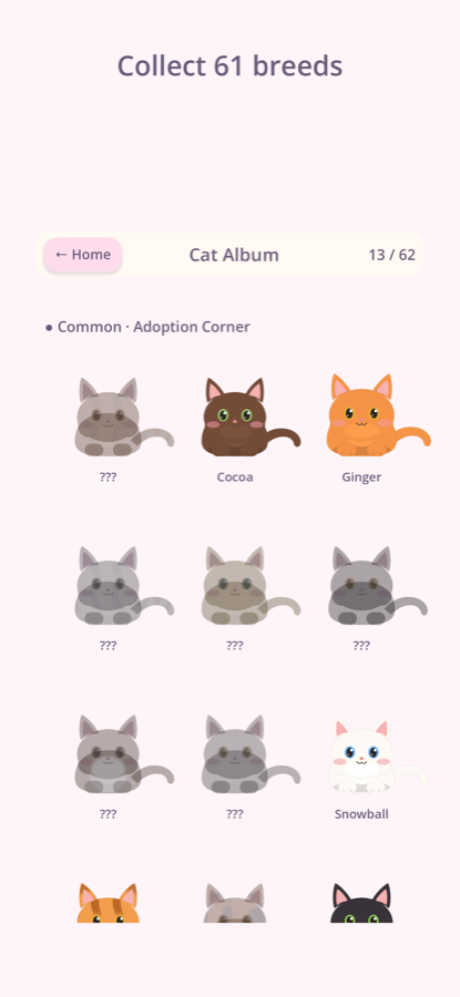 The cat album with many breeds