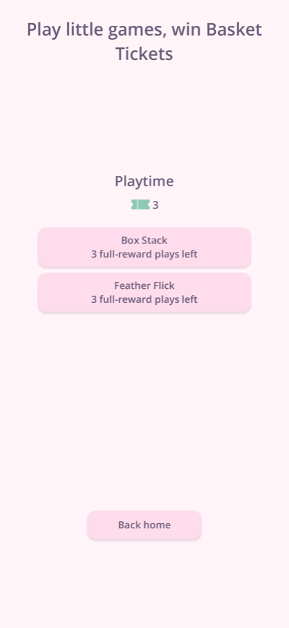 A mini-game with a ball of yarn